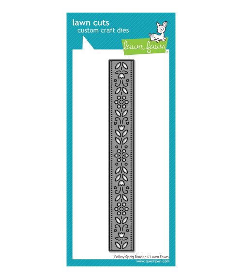 Lawn Fawn Dies folksy sprig border LF4047