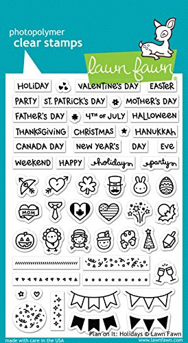 Lawn Fawn Clear Stamps - LF1231 Plan On It: Holidays