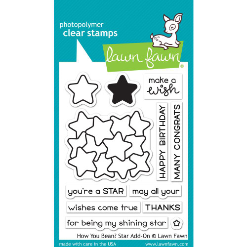 Lawn Fawn Clear Stamps 3"X2" - LF1690 How You Bean? Stars