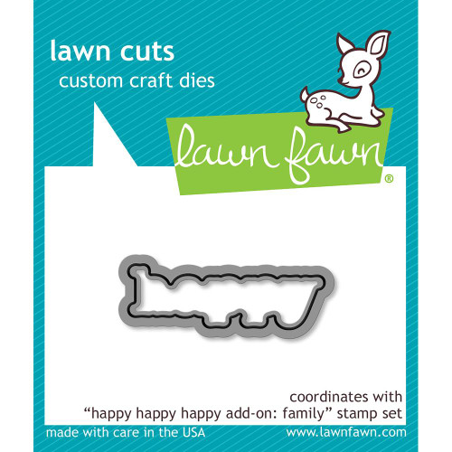 Lawn Cuts Custom Craft Die LF1586 Happy Happy Happy Add-On: Family