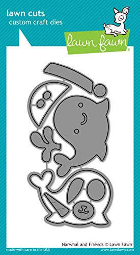Lawn Fawn Lawn Cuts Craft Die  - LF1263 Narwhal And Friends