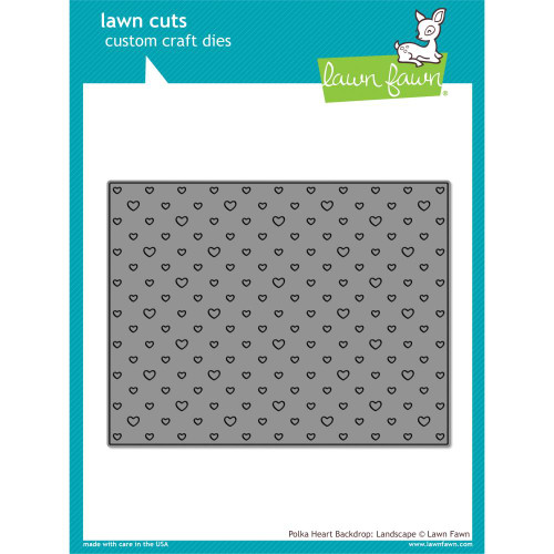 Lawn Fawn Lawn Cuts Custom Craft Die - LF1830 Polka Heart Backdrop: Landscape