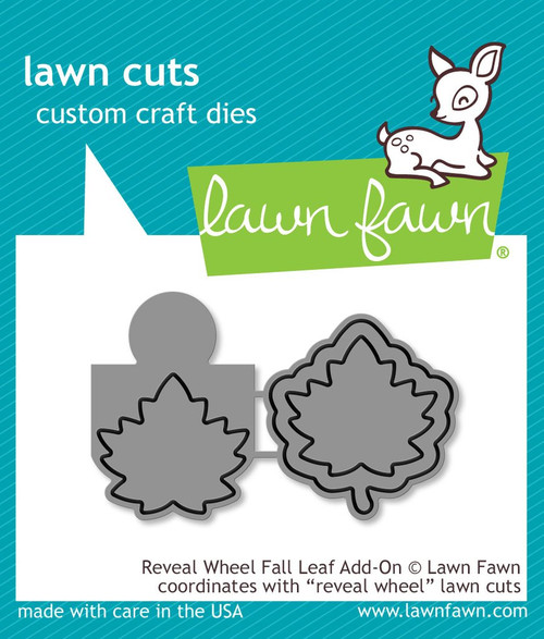 Lawn Fawn Lawn Cuts Custom Craft Die - LF1793 Reveal Wheel Fall Leaf Add-On