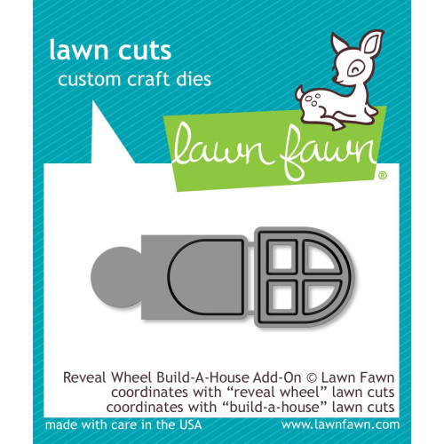 Lawn Fawn Lawn Cuts Custom Craft Die LF2049 Reveal Wheel Build-A-House Add-On