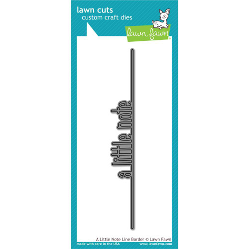 Lawn Cuts Custom Craft Die - LF2176 A Little Note Line Border