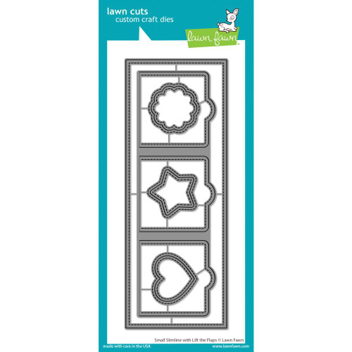 Lawn Fawn Lawn Cuts Custom Craft Die LF2358 Small Slimline W/Lift The Flaps