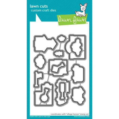 Lawn Fawn Lawn Cuts Custom Craft Die LF2328 Village Heroes