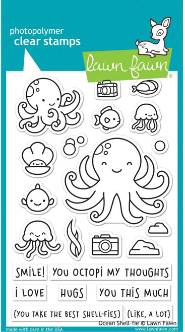 Lawn Fawn Clear Stamps LF2329 Ocean Shell-fie