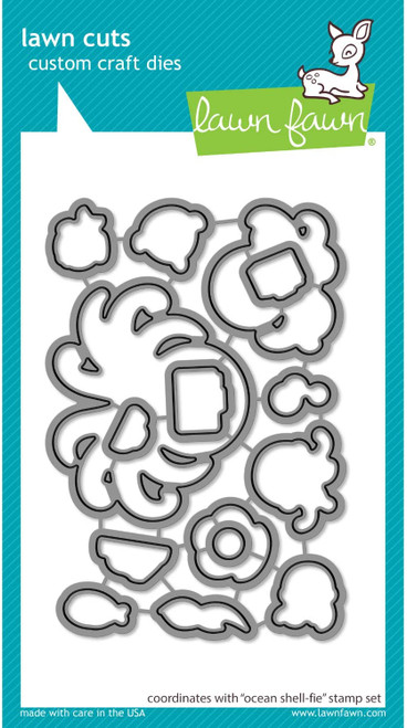 Lawn Fawn Lawn Cuts Custom Craft Die LF2330 Ocean Shell-fie Dies