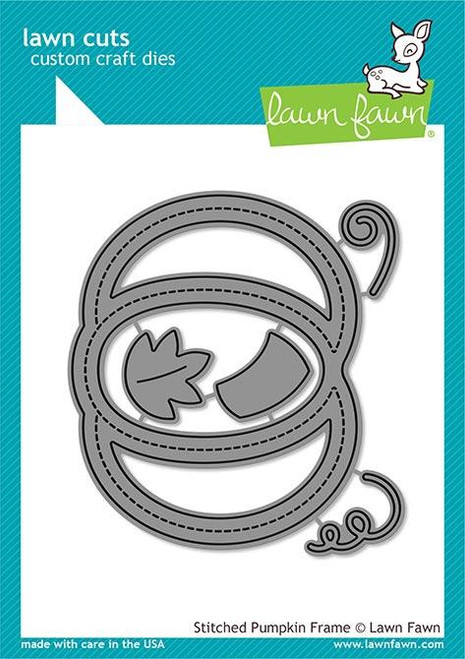 Lawn Fawn Lawn Cuts Custom Craft Die LF2058 Stitched Pumpkin Frame