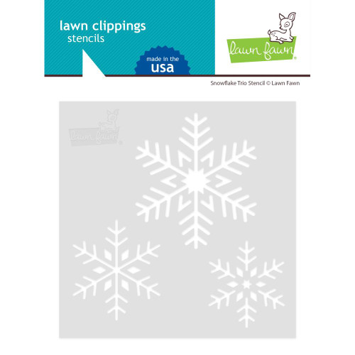 Lawn Fawn Lawn Clippings Stencils Snowflake Trio LF2460