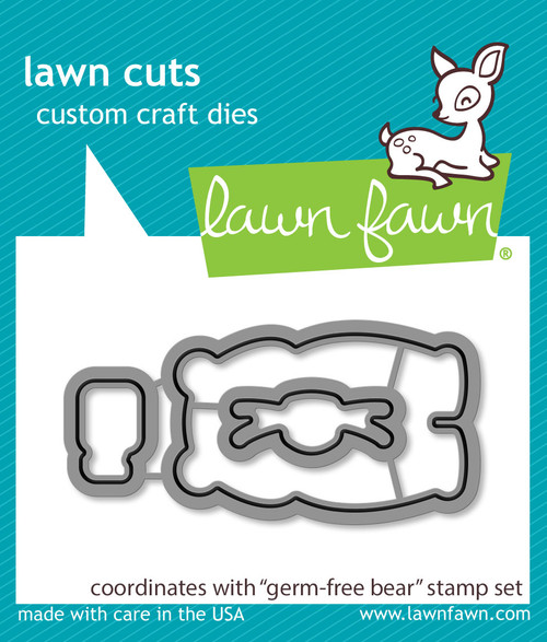 Lawn Fawn Craft Dies LF2463 germ-free bear - lawn cuts