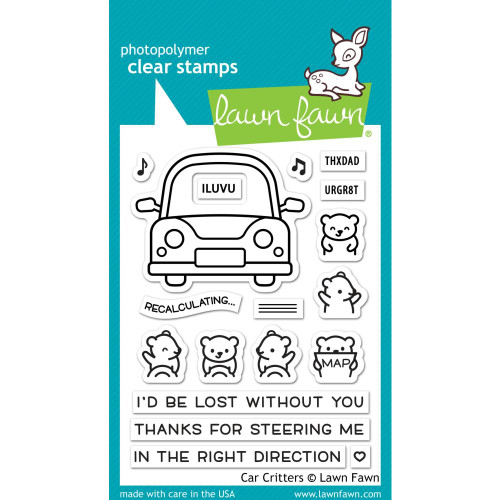 Lawn Fawn Clear Stamps LF2338 Car Critters