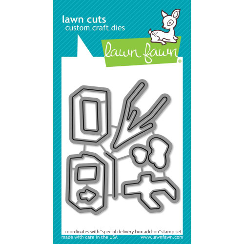 Lawn Fawn Craft Dies LF2469 special delivery box add-on lawn cuts