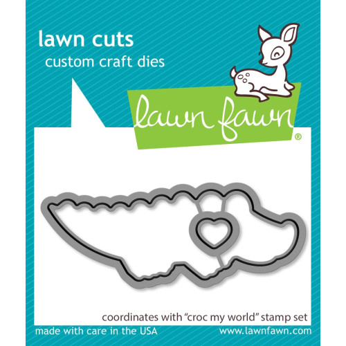 Lawn Fawn Custom Craft Die Croc My World LF2725