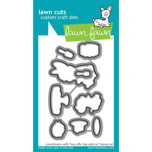 Lawn Fawn Custom Craft Die Tea-Rrific Day Add-On LF2859