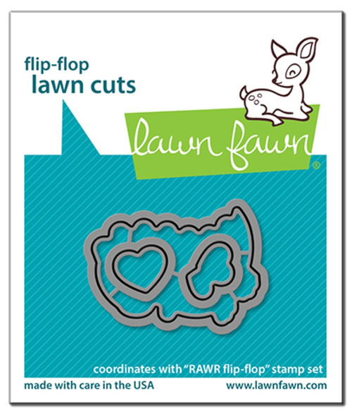 Lawn Cuts Custom Craft Die LF2742 RAWR Flip-Flop