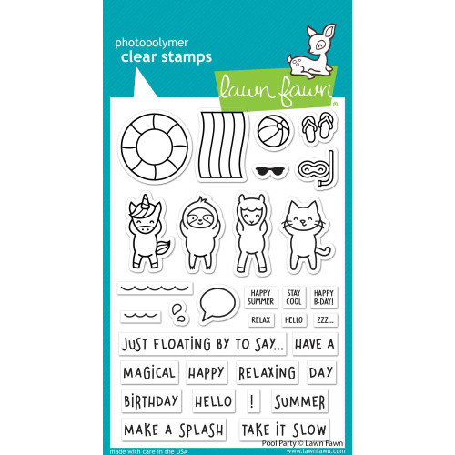 Lawn Fawn Clear Stamps Pool Party LF2854