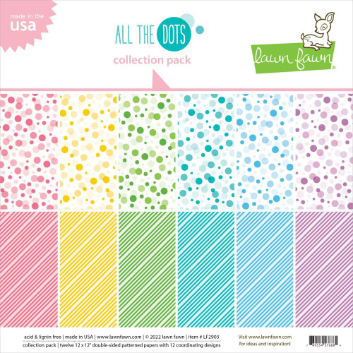 Lawn Fawn Double-Sided Collection Pack 12"X12" All The Dots LF2903