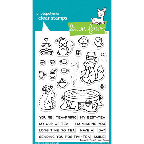 Lawn Fawn Clear Stamps Tea-Rrific Day LF2856