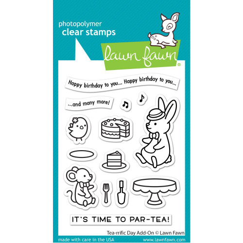 Lawn Fawn Clear Stamps Tea-Rrific Day Add-On LF2858