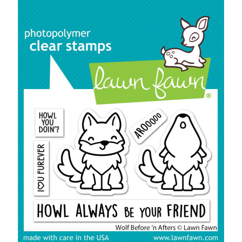 Wwolf Before 'n Afters Lawn Fawn Stamps LF3221