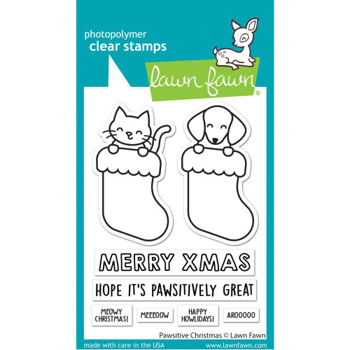Pawsitive Christmas Lawn Fawn Stamps LF2983