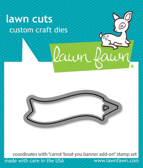 carrot 'bout you banner add-on lawn cuts Lawn Fawn Dies LF3352