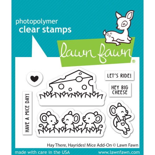 Hay There, Hayrides! Mice add-on Lawn Fawn Stamps LF3215