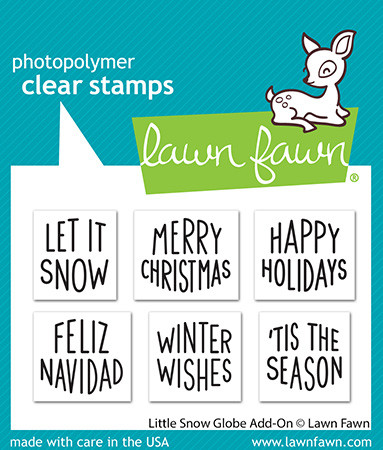 little snow globe add-on Lawn Fawn Stamps LF3278