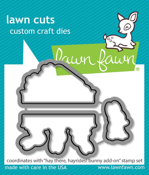 hay there, hayrides! bunny add-on lawn cuts Lawn Fawn Dies LF3358