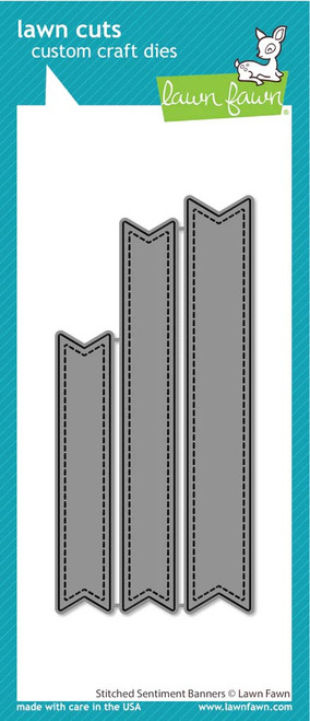 Lawn Fawn Dies stitched sentiment banners  LF3442