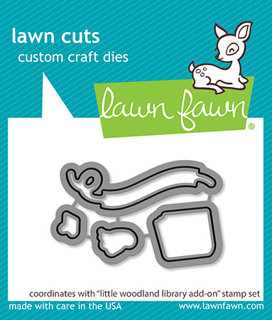 Lawn Fawn Dies little woodland library add-on LF3489