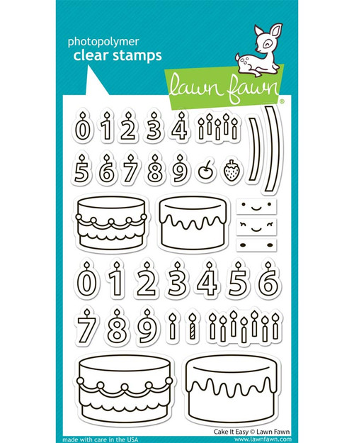 Lawn Fawn Stamps cake it easy LF3770
