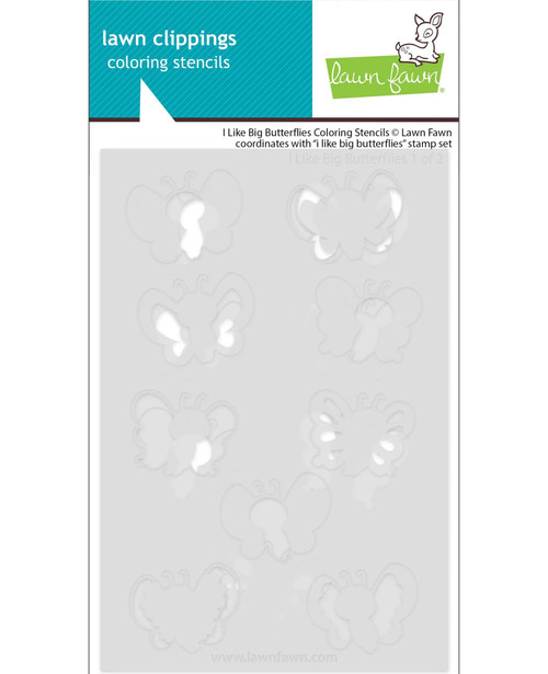 Lawn Fawn Coloring Stencils i like big butterflies coloring stencils LF4026