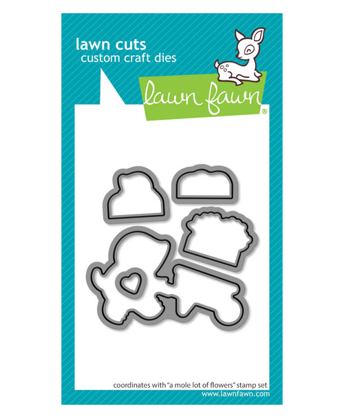 Lawn Fawn Dies a mole lot of flowers lawn cuts LF4032