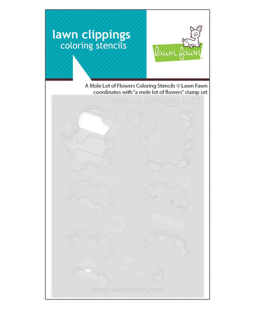 Lawn Fawn Coloring Stencils a mole lot of flowers coloring stencils LF4033