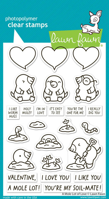 Lawn Fawn Stamps A Mole Lot of Love LF3942