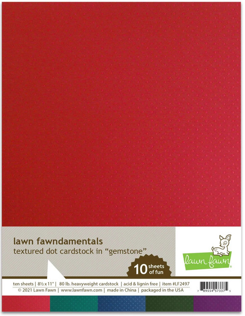 Lawn Fawn Textured Dot Cardstock Gemstones LF2497