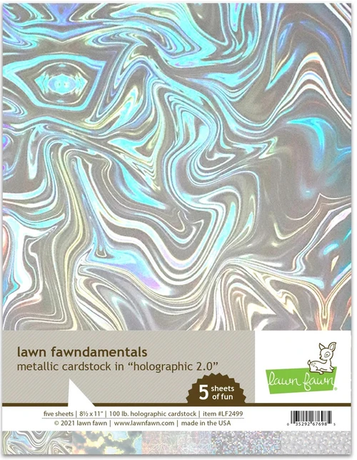 Lawn Fawn Metallic Cardstock Holographic 2 LF2499