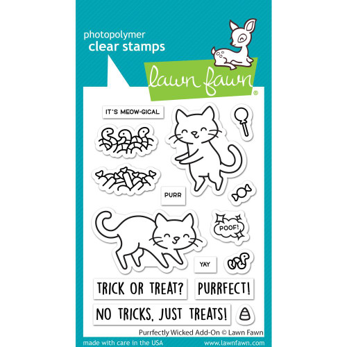 Lawn Fawn Clear Stamps LF2666 Purrfectly Wicked Add-On