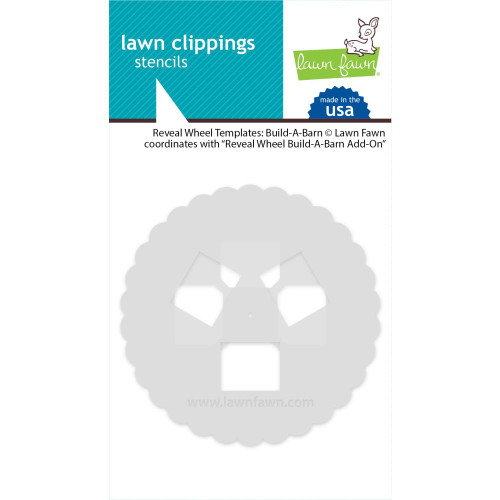 Lawn Clippings Stencils Reveal Wheel Templates: Build-A-Barn LF2798