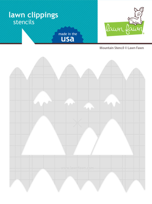 Lawn Fawn stencils LF2627 mountain stencil