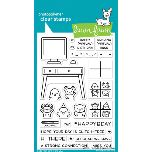 Lawn Fawn Stamps Virtual Friends LF2504