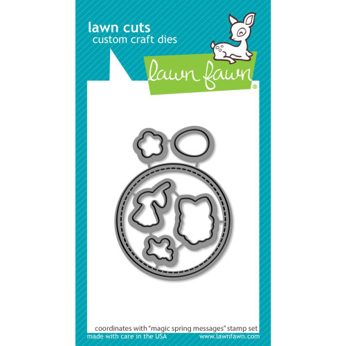 Lawn Cuts Custom Craft Die Magic Spring Messages LF2783