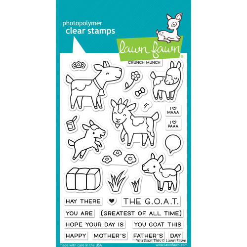 Lawn Fawn Clear Stamps 4"X6" You Goat This LF2770