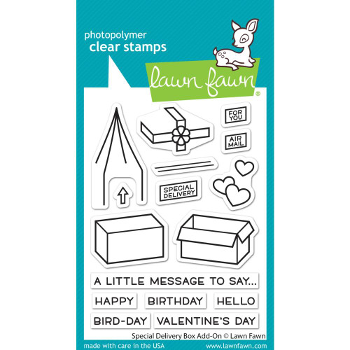 Lawn Fawn Clear Stamps LF2468 special delivery box add-on