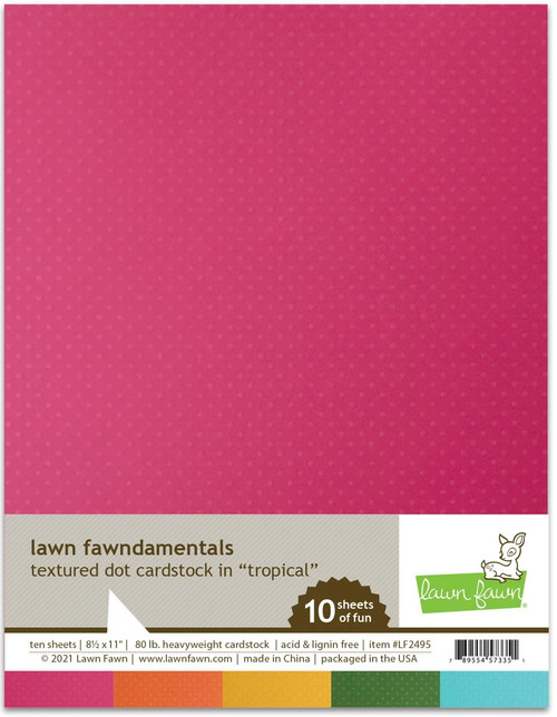 Lawn Fawn Textured Dot Cardstock Topical LF2495