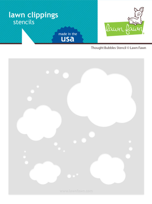 Lawn Fawn Stencils LF2577 thought bubbles stencil