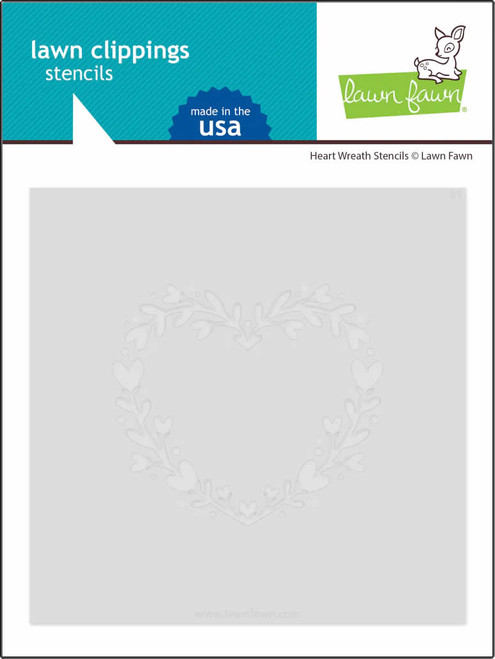 Lawn Fawn stencils heart wreath stencils LF3323 Lawn Fawn Stencils LF3323